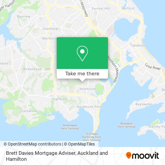 Brett Davies Mortgage Adviser map