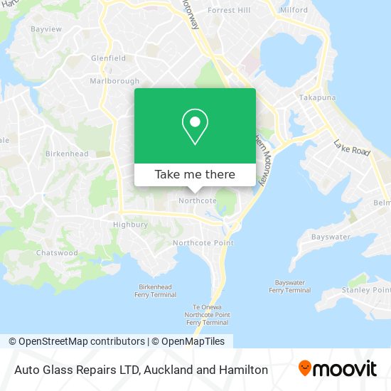 Auto Glass Repairs LTD map