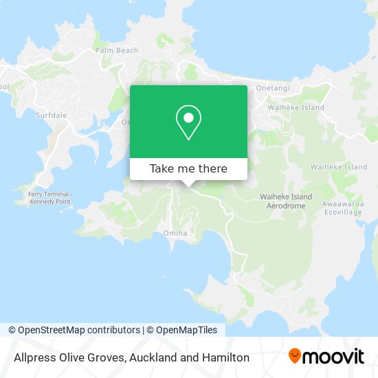 Allpress Olive Groves map