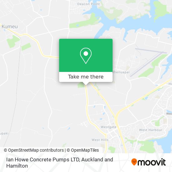 Ian Howe Concrete Pumps LTD map