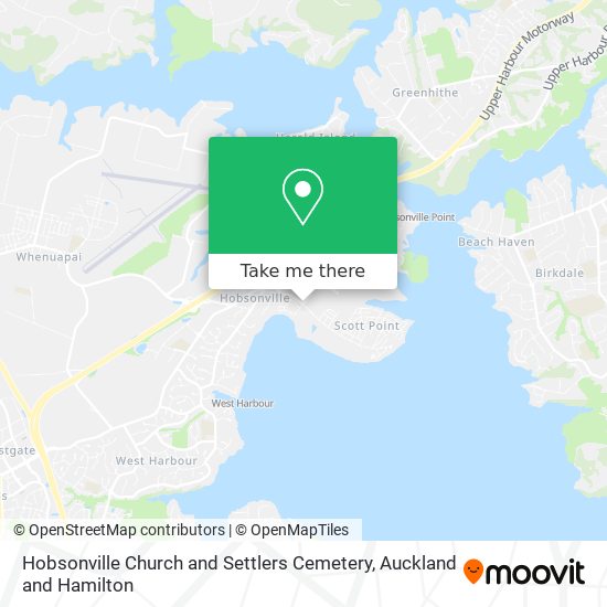 Hobsonville Church and Settlers Cemetery map