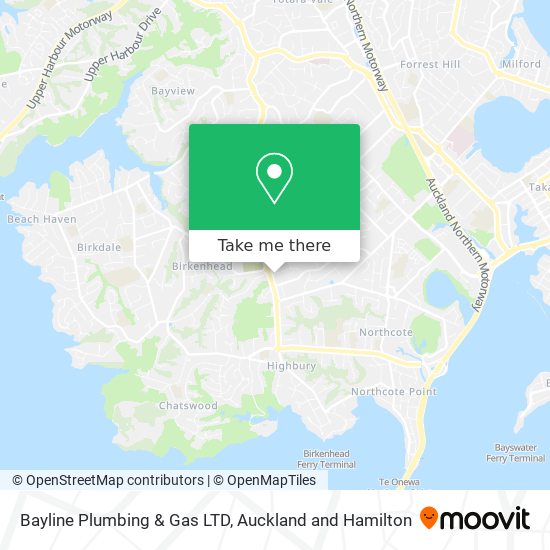 Bayline Plumbing & Gas LTD map