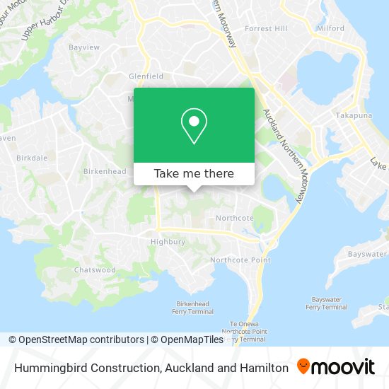 Hummingbird Construction map