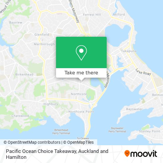 Pacific Ocean Choice Takeaway地图