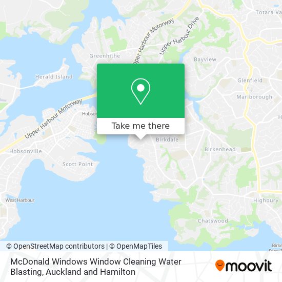 McDonald Windows Window Cleaning Water Blasting map