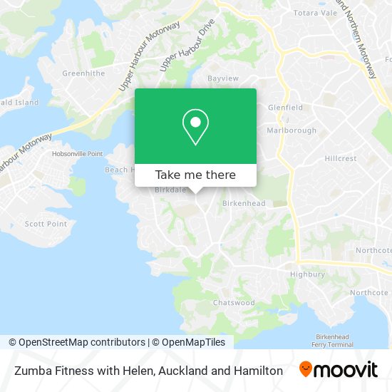 Zumba Fitness with Helen map