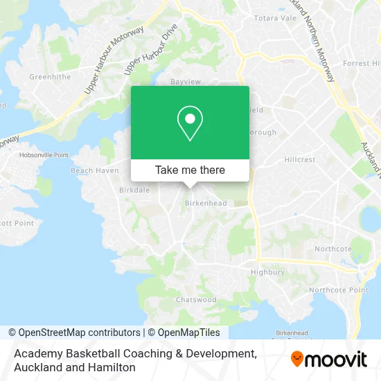 Academy Basketball Coaching & Development map