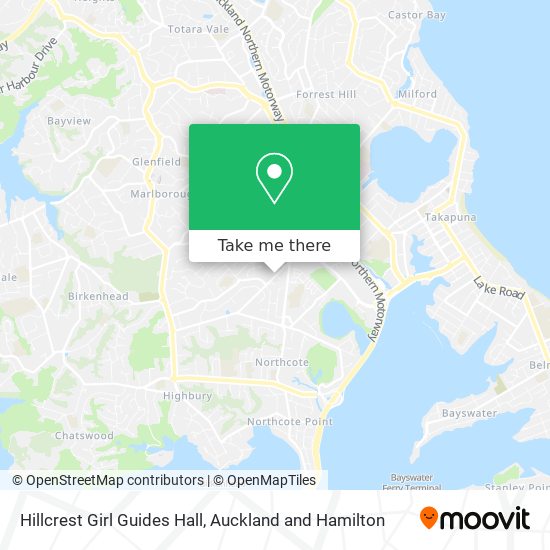 Hillcrest Girl Guides Hall map