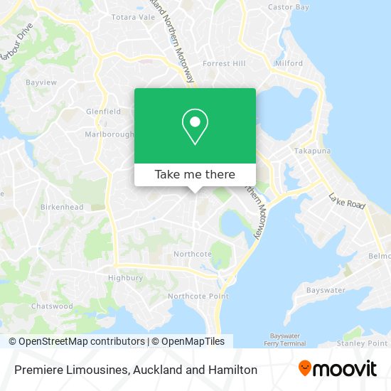 Premiere Limousines map