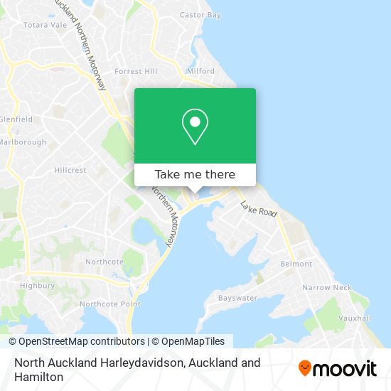 North Auckland Harleydavidson地图