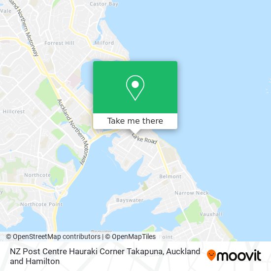 NZ Post Centre Hauraki Corner Takapuna地图