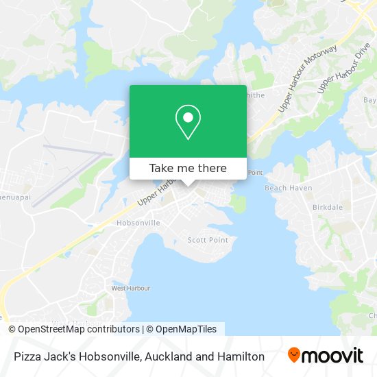 Pizza Jack's Hobsonville map