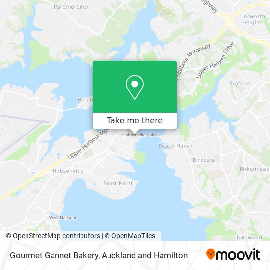 Gourmet Gannet Bakery map
