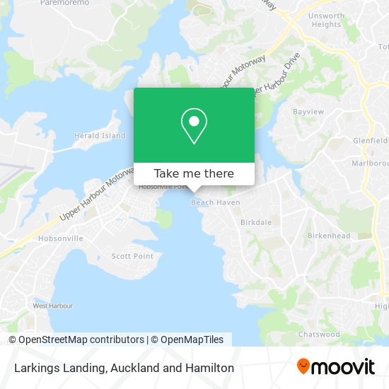 Larkings Landing map