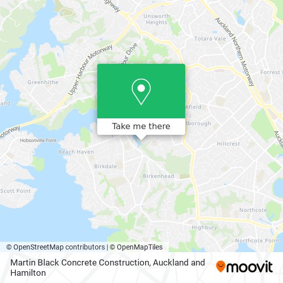 Martin Black Concrete Construction map