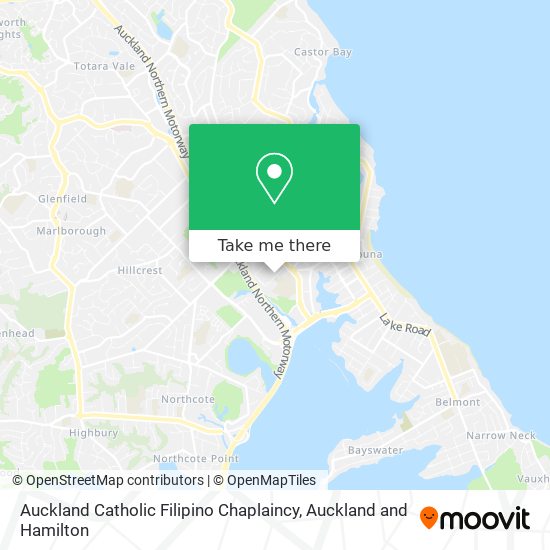 Auckland Catholic Filipino Chaplaincy map