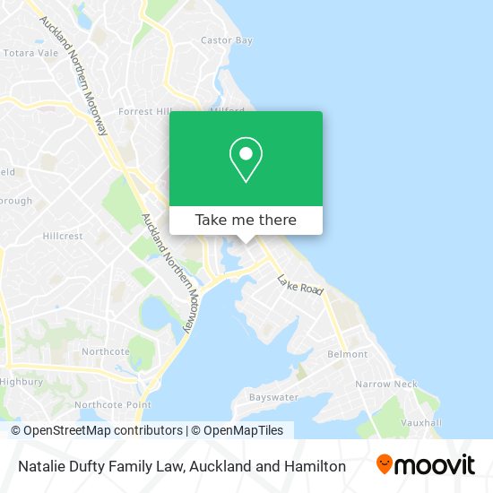 Natalie Dufty Family Law map