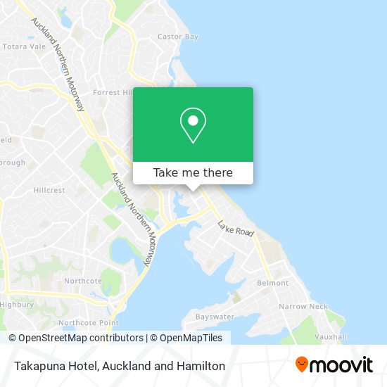 Takapuna Hotel map