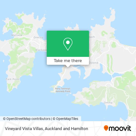 Vineyard Vista Villas map