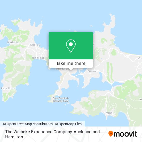 The Waiheke Experience Company map