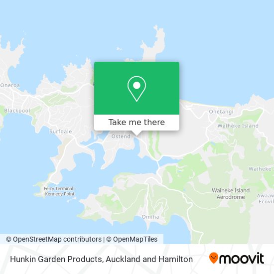 Hunkin Garden Products map