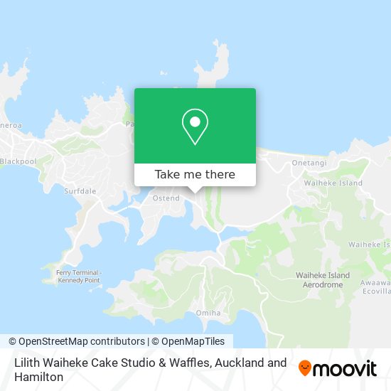 Lilith Waiheke Cake Studio & Waffles map