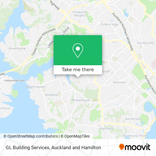 GL Building Services map