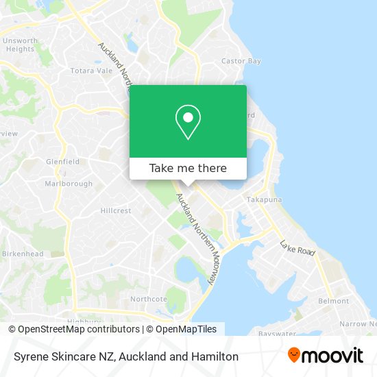 Syrene Skincare NZ map