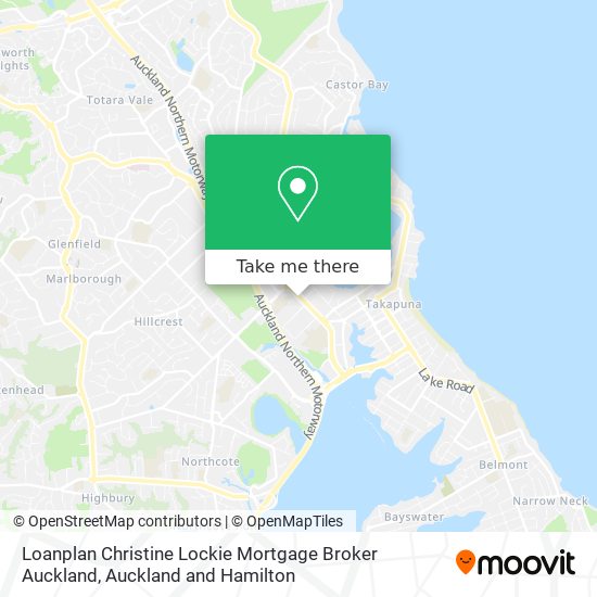 Loanplan Christine Lockie Mortgage Broker Auckland map