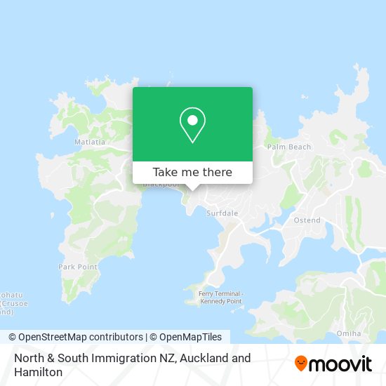 North & South Immigration NZ地图