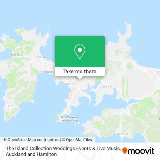The Island Collection Weddings Events & Live Music map