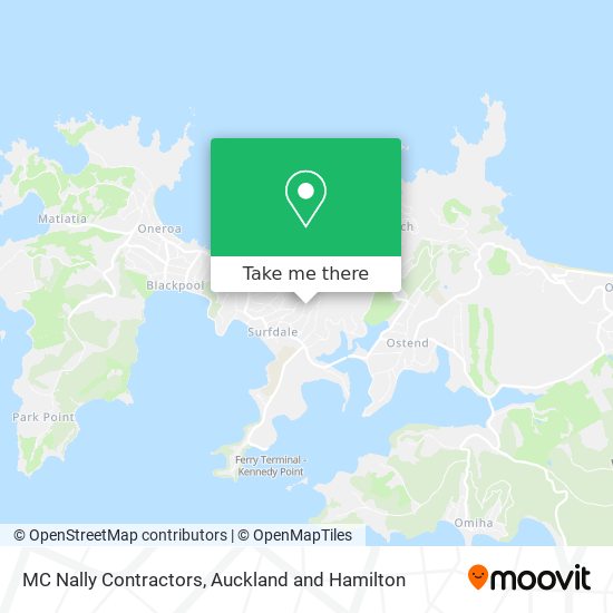 MC Nally Contractors map