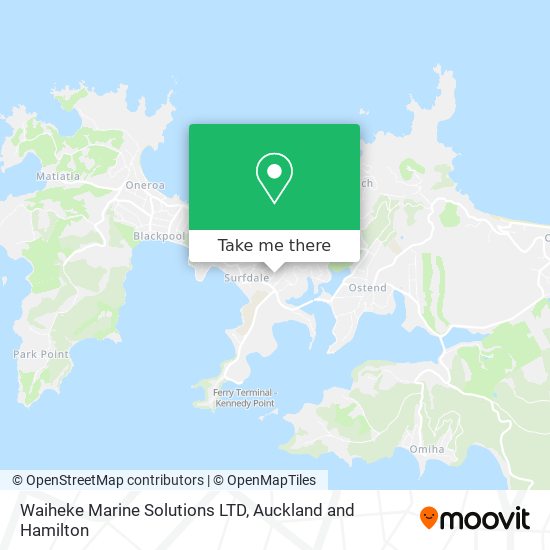 Waiheke Marine Solutions LTD map
