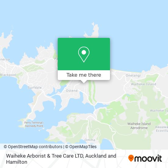 Waiheke Arborist & Tree Care LTD map