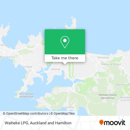 Waiheke LPG map