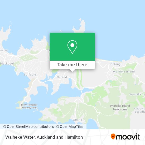 Waiheke Water map