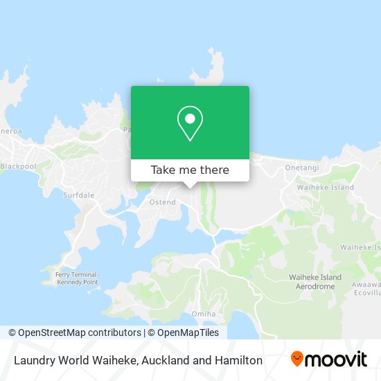 Laundry World Waiheke map