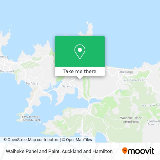 Waiheke Panel and Paint map