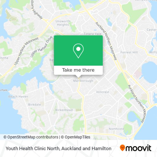 Youth Health Clinic North map