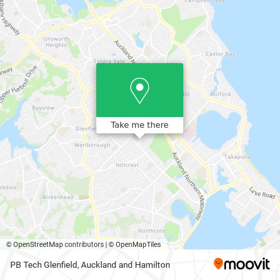 PB Tech Glenfield map