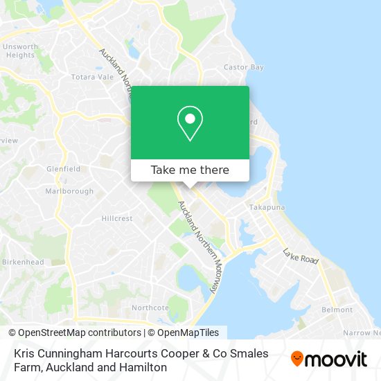 Kris Cunningham Harcourts Cooper & Co Smales Farm map