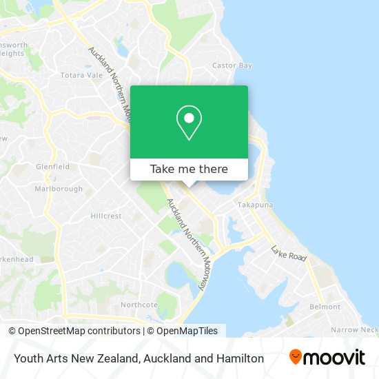 Youth Arts New Zealand map