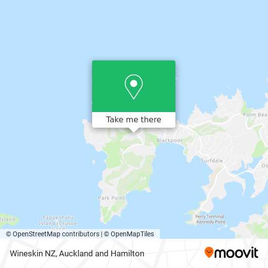 Wineskin NZ map