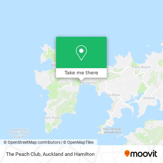 The Peach Club map