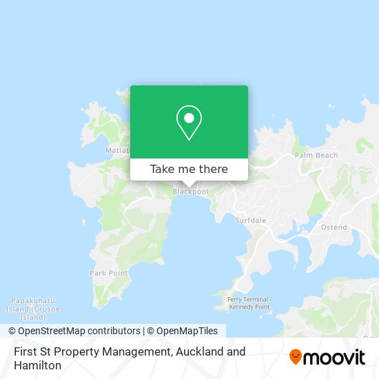 First St Property Management map