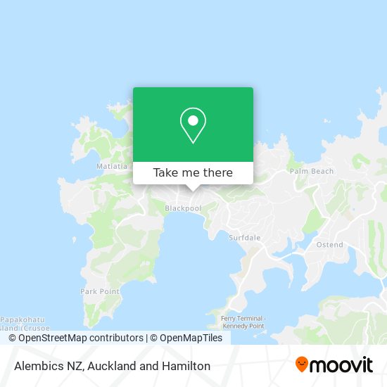Alembics NZ map