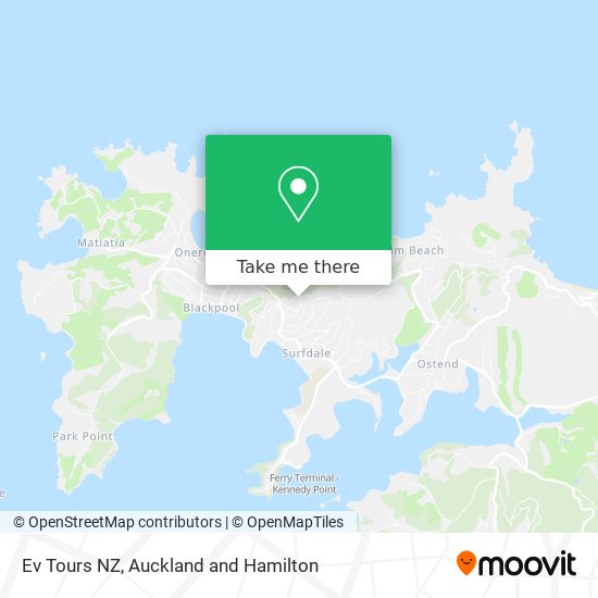 Ev Tours NZ map