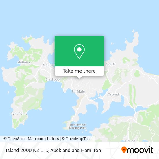 Island 2000 NZ LTD map