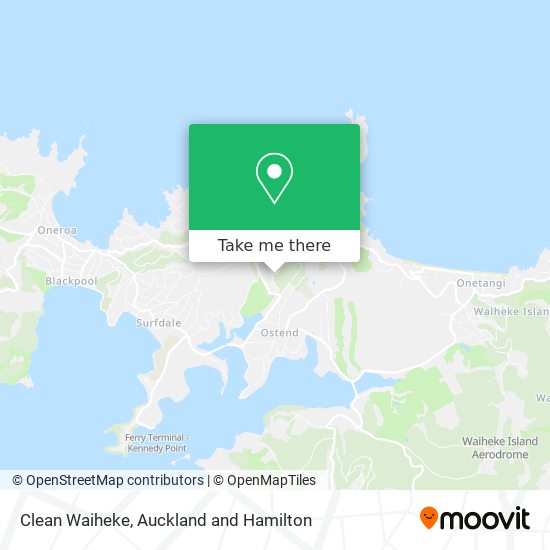 Clean Waiheke map