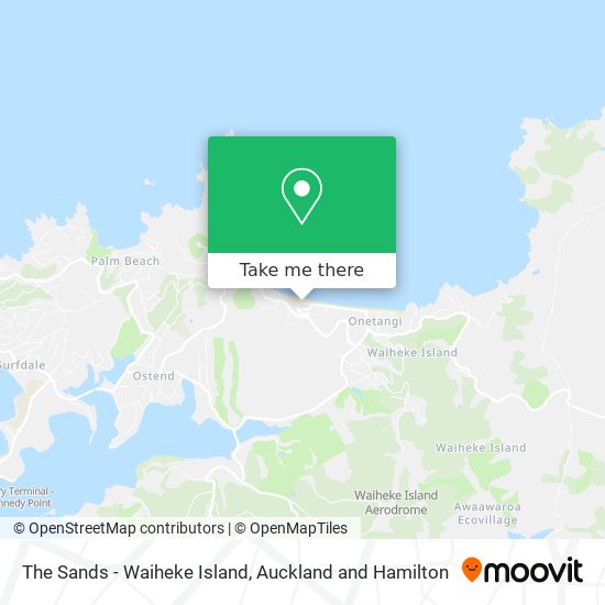 The Sands - Waiheke Island地图